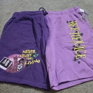 Beetlejuice Purple Men's Shorts